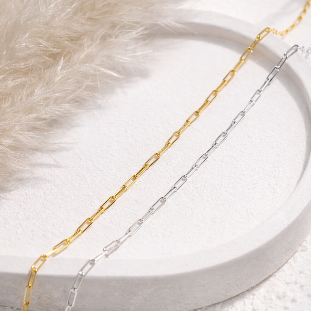 Колие Верона с тънка кламер плетка от медицинска стомана