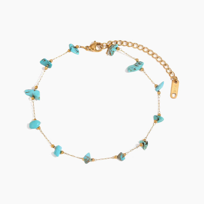 Ankle bracelet Turquoise Morning