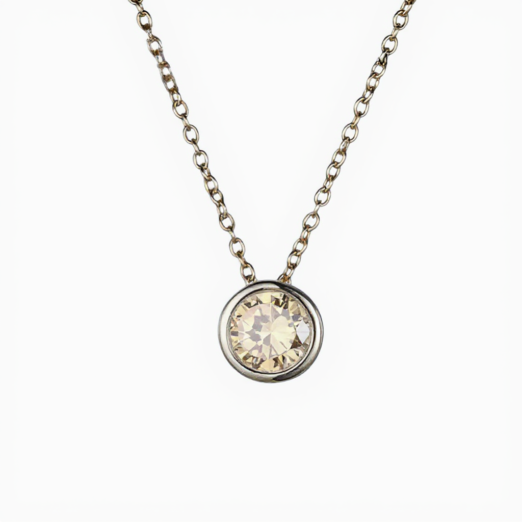 Halskette mit Geburtsstein Dem Herzen nahe