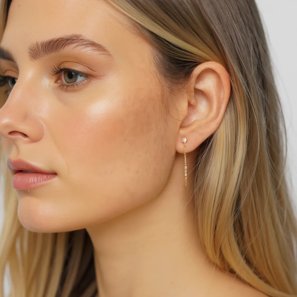 Asymmetric earrings Zara