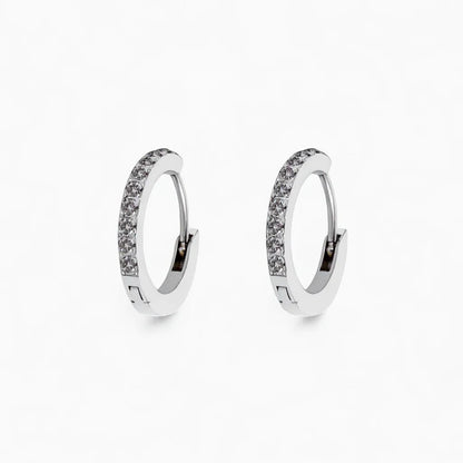 Birthstone hoop earrings