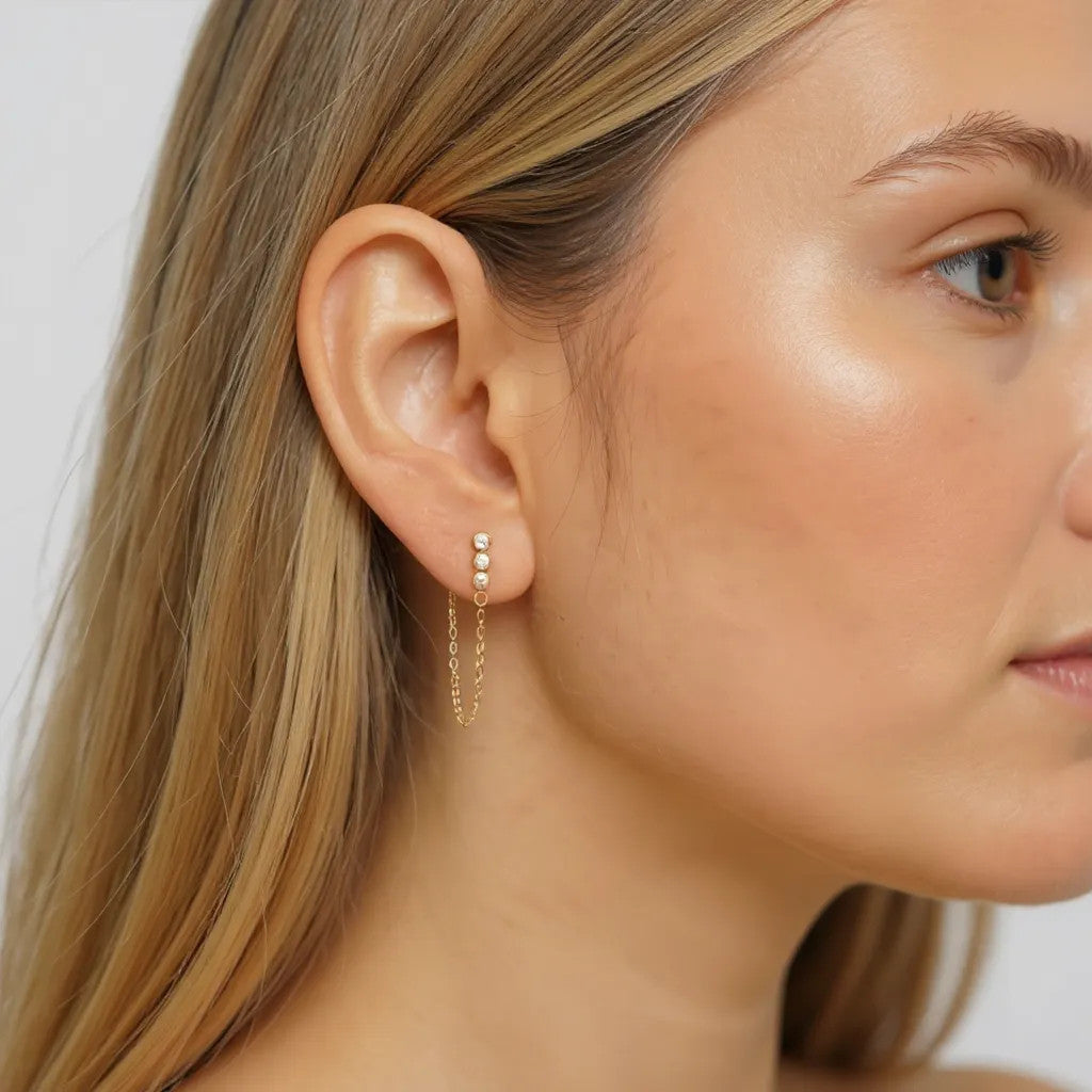 Asymmetric earrings Zara