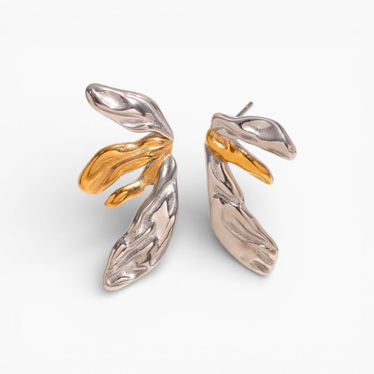 Asymmetric Lilium Earrings