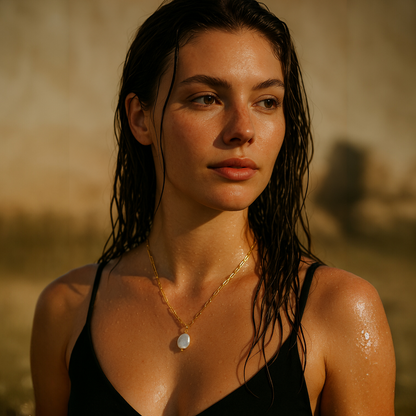 Колие със сладководна перла Марина