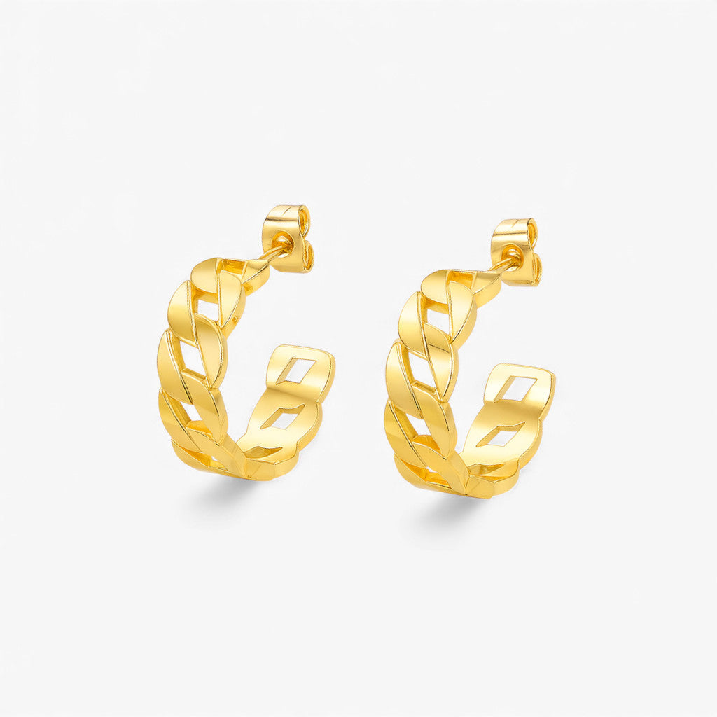 Обеци Кубинска плетка